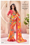 Pranjul Vol 4 By Kiyra Georgette Printed Online Daily Wear Saree Wholesale